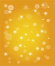 Christmas abstract background of crystal snowflakes, bright twinkling stars, highlights and sparkles. Vector illustration