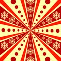 Christmas abstract background with rays (vector)