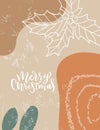 Christmas abstract background texture in modern style. New year illustration. Minimal art. Vector illustration modern Royalty Free Stock Photo