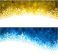 Christmas abstract banners. Royalty Free Stock Photo