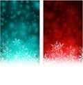 Christmas abstract banners. Royalty Free Stock Photo