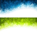 Christmas abstract banners. Royalty Free Stock Photo