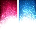 Christmas abstract banners. Royalty Free Stock Photo