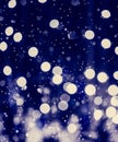 Christmas abstract blur background light bokeh from Xmas tree at night party in winter Royalty Free Stock Photo