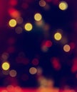 Christmas abstract blur background light bokeh from Xmas tree at night party in winter Royalty Free Stock Photo