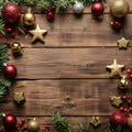 Christmas Abstract decoration of wooden back Royalty Free Stock Photo