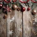 Christmas Abstract decoration of wooden back Royalty Free Stock Photo