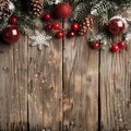 Christmas Abstract decoration of wooden back Royalty Free Stock Photo