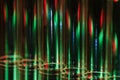 Christmas Abstract: Vertical Streaks of Red and Green Light Forming a Holiday Background Royalty Free Stock Photo