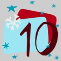 Christmas advent calendar Royalty Free Stock Photo