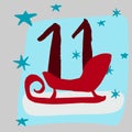 Christmas advent calendar Royalty Free Stock Photo