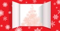 Christmas advent calendar door opening Royalty Free Stock Photo