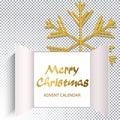 Christmas Advent Calendar Royalty Free Stock Photo