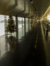 Christmas Airport Terminal Royalty Free Stock Photo