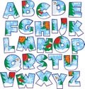 Christmas alphabet Royalty Free Stock Photo