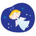 Christmas angel boy Royalty Free Stock Photo