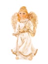 Christmas angel brightened Royalty Free Stock Photo