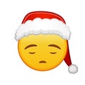 Christmas Anguished face Large size of yellow emoji smile