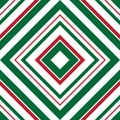 Christmas Argyle Diagonal Stripes seamless pattern background