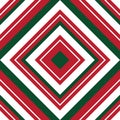 Christmas Argyle Diagonal Stripes seamless pattern background