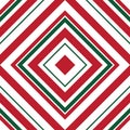 Christmas Argyle Diagonal Stripes seamless pattern background