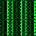 Christmas argyle pattern in shades of green