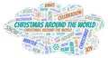 Christmas Around The World word cloud