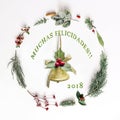 Christmas arrangement for decoration - Trad: Merry Christmas