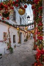 Christmas atmosphere in the little town Locorotondo