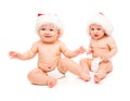 Christmas babies in diapers