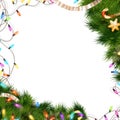Christmas background with baubles. EPS 10 Royalty Free Stock Photo