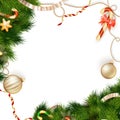 Christmas background with baubles. EPS 10 Royalty Free Stock Photo