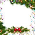 Christmas background with baubles. EPS 10 Royalty Free Stock Photo