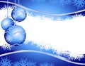 Christmas background in blue Royalty Free Stock Photo