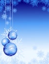 Christmas background in blue Royalty Free Stock Photo