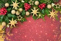 Christmas Background Border Abstract Composition