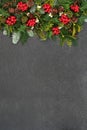 Winter and Christmas Background Border Royalty Free Stock Photo