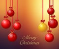 Christmas background with Christmas balls Royalty Free Stock Photo