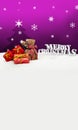 Christmas background - Christmas tree - gifts - pink - Snow