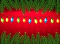 Christmas background with color harland Royalty Free Stock Photo