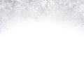 Christmas background with crystallic snowflakes. Royalty Free Stock Photo