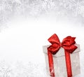 Christmas background with crystallic snowflakes. Royalty Free Stock Photo