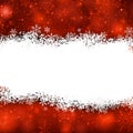 Christmas background with crystallic snowflakes. Royalty Free Stock Photo