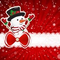 Christmas background with christmas decor elements, vector illustration