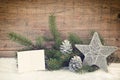 Christmas background, decoration on white. Royalty Free Stock Photo