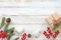 Christmas background with decorations Royalty Free Stock Photo