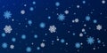 Christmas a background with falling snowflakes.Vector Royalty Free Stock Photo