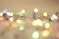 Christmas background. Festive elegant abstract background with bokeh lights and stars Royalty Free Stock Photo