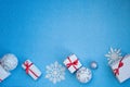 Christmas background with gifts Royalty Free Stock Photo