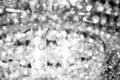 Christmas Background. Golden Holiday Abstract Glitter Defocused Background With Blinking Stars. Blurred Boke. Royalty Free Stock Photo